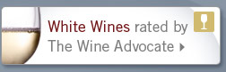 White Wines rated by The Wine Advocate