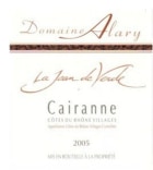 Domaine Alary La Jean de Verde Cotes du Rhone Villages Cairanne 2005 Front Label