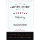 Jacob's Creek Reserve Riesling 2009 Front Label