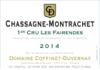 Domaine Coffinet-Duvernay Chassagne-Montrachet Les Fairendes Premier Cru 2014 Front Label