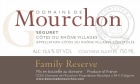 Domaine de Mourchon Cotes du Rhone Villages Seguret Family Reserve Grenache 2013 Front Label