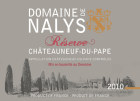 Domaine de Nalys Chateauneuf-du-Pape Reserve 2010 Front Label