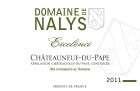 Domaine de Nalys Chateauneuf-du-Pape Eicelenci 2011 Front Label
