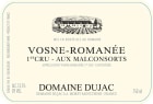 Domaine Dujac Vosne-Romanee Aux Malconsorts Premier Cru 2012 Front Label