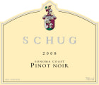 Schug Sonoma Coast Pinot Noir 2008 Front Label