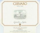 Antinori Castello della Sala Cervaro 2009 Front Label