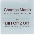 Domaine Bruno Lorenzon Mercurey Champs Martin Premier Cru  Blanc 2011 Front Label