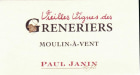 Paul Janin et Fils Moulin-a-Vent Vieilles Vignes des Greneriers 2010 Front Label