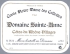 Dom. Sainte-Anne Notre Dame des Celletes 2007 Front Label