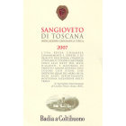 Badia a Coltibuono Sangioveto 2007 Front Label