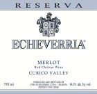 Echeverria Reserva Merlot 2014 Front Label