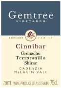 Gemtree Vineyards Cinnibar Grenache Shiraz Tempranillo 2015 Front Label