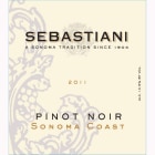 Sebastiani Sonoma Coast Pinot Noir 2011 Front Label