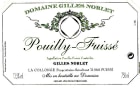 Domaine Gilles Noblet Pouilly-Fuisse 2013 Front Label
