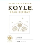 Koyle Gran Reserva Syrah 2011 Front Label