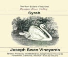 Joseph Swan Trenton Estate Vineyard Syrah 2004 Front Label
