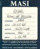 Masi Osar Veronese 1999 Front Label