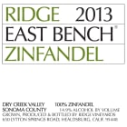 Ridge East Bench Zinfandel 2013 Front Label