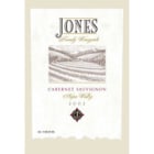 Jones Family Vineyards Cabernet Sauvignon 2001 Front Label