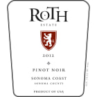 Roth Estate Sonoma Coast Pinot Noir 2012 Front Label