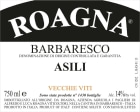 Roagna Barbaresco Asili 2009 Front Label