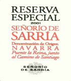 Senorio de Sarria Reserva Especial 2001 Front Label