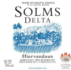 Solms Delta Hiervandaan Red 2014 Front Label