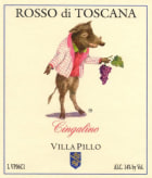 Villa Pillo Cingalino Rosso di Toscana 2013 Front Label