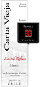 Carta Vieja Limited Release Single Vineyard Malbec 2013 Front Label