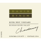 Davis Bynum River West Vineyard Chardonnay 2014 Front Label