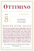 Ottimino Little 8 Ottimino Vineyard Zinfandel 2013 Front Label