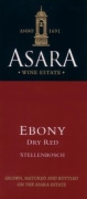 Asara Wine Estate Stellenbosch Ebony 2014 Front Label