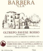 Azienda Agricola Vercesi del Castellazzo Oltrepo Pavese Cla Barbera 2010 Front Label