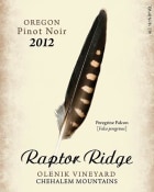 Raptor Ridge Olenik Vineyard Pinot Noir 2012 Front Label