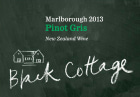 Black Cottage Wines Pinot Gris 2013 Front Label