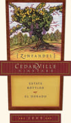 Cedarville Vineyards El Dorado Zinfandel 2009 Front Label