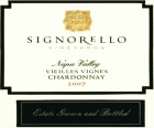 Signorello Vieilles Vignes Chardonnay 2007  Front Label