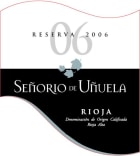 Bodegas Patricinio Senorio de Unuela Reserva 2006 Front Label