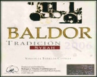 Bodegas y Vinedos Castiblanque Vino de la Tierra Baldor Tradicion Syrah 2006 Front Label