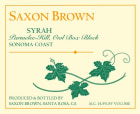 Saxon Brown Parmelee-Hill Vineyard Owl Box Block Syrah 2011 Front Label