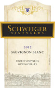 Schweiger Vineyards Uboldi Vineyard Sauvignon Blanc 2012 Front Label