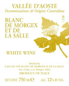 Cave du Vin Blanc Blanc de Morgex et de la Salle 2011 Front Label