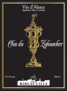 Cave de Ribeauville Clos du Zahnacker 2011 Front Label