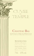 Chateau Bas Coteaux d'Aix en Provence Cuvee du Temple Blanc 2003 Front Label