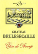 Chateau Brulesecaille Cotes de Bourg 2012 Front Label