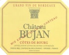 Chateau Bujan Cotes de Bourg 2012 Front Label