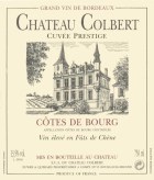 Chateau Colbert Cotes de Bourg Cuvee Prestige 2012 Front Label