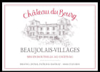 Chateau du Bourg Beaujolais Villages 2013 Front Label