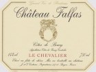 Chateau Falfas Le Chevalier 2012 Front Label