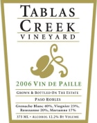 Tablas Creek Vin de Paille White Blend 2006 Front Label